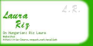 laura riz business card